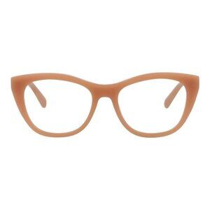 Stella McCartney Womens Cat Eye Beige Beige Transparent Fashion Designer Eyewear